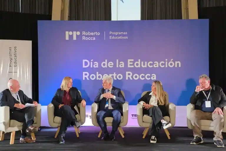 Image from Agencia de Noticias San Luis: *🎓 El Gobernador Poggi disertó sobre educación junto a Paolo Rocca* ...