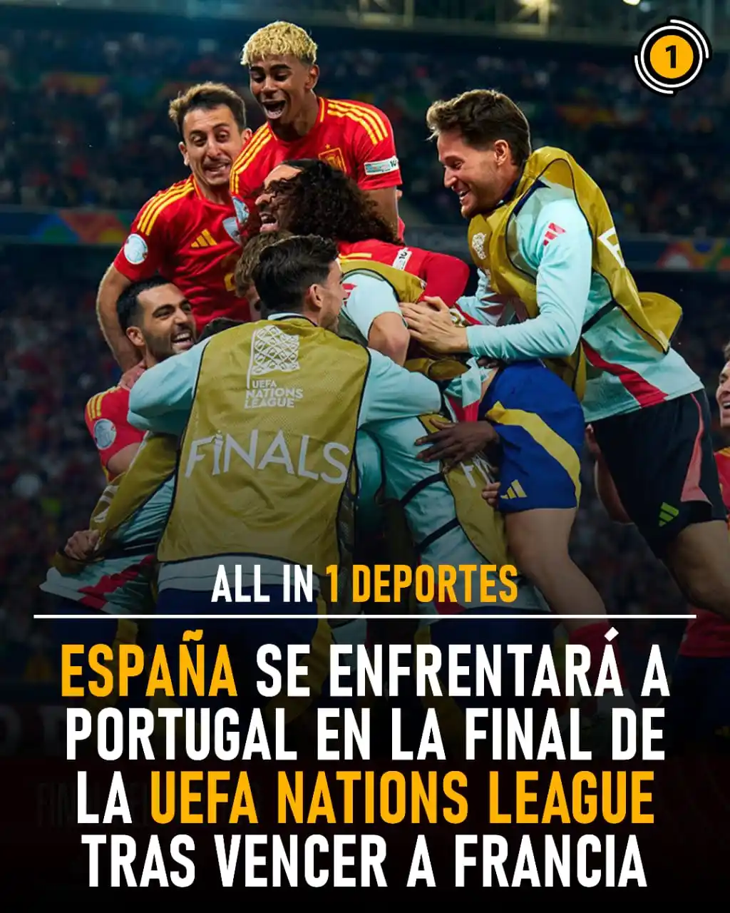Image from All In 1 Deportes: 🇪🇸🔥 ¡ESPAÑA A LA FINAL! 🔥🇪🇸 En un partidazo de infarto, España ...