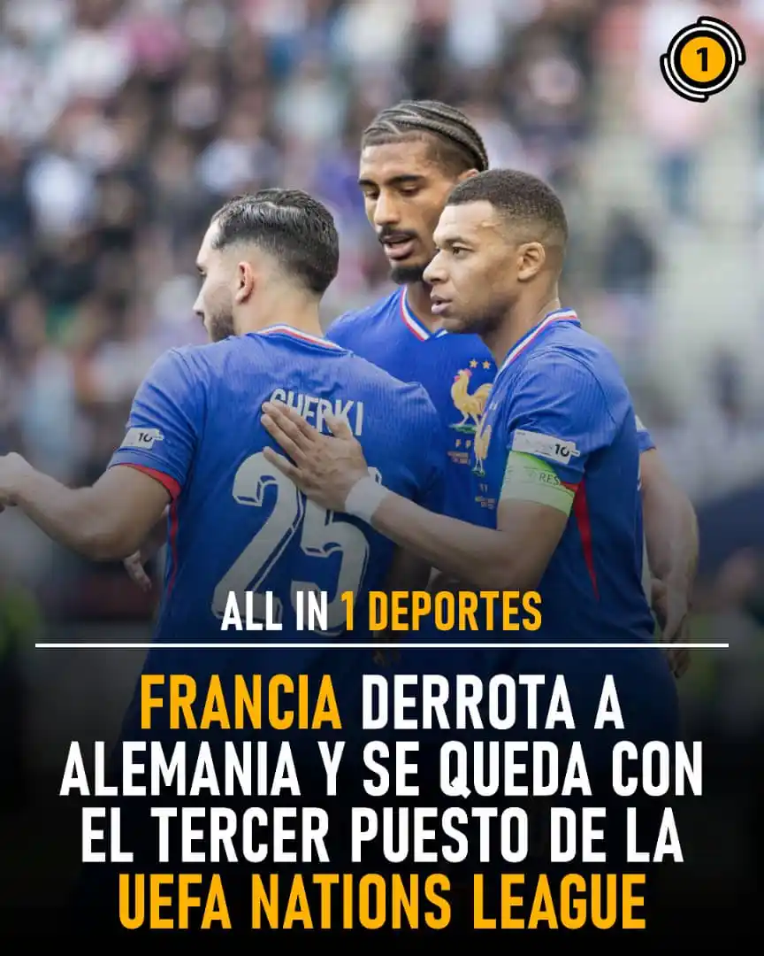 Image from All In 1 Deportes: 🇫🇷 ¡Francia se queda con el 3er puesto en la UEFA Nations League 202...