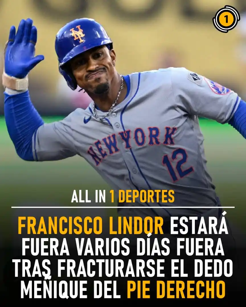 Image from All In 1 Deportes: 💥⚾ Francisco Lindor sufre fractura en el pie, pero no se rinde 🇵🇷💪...