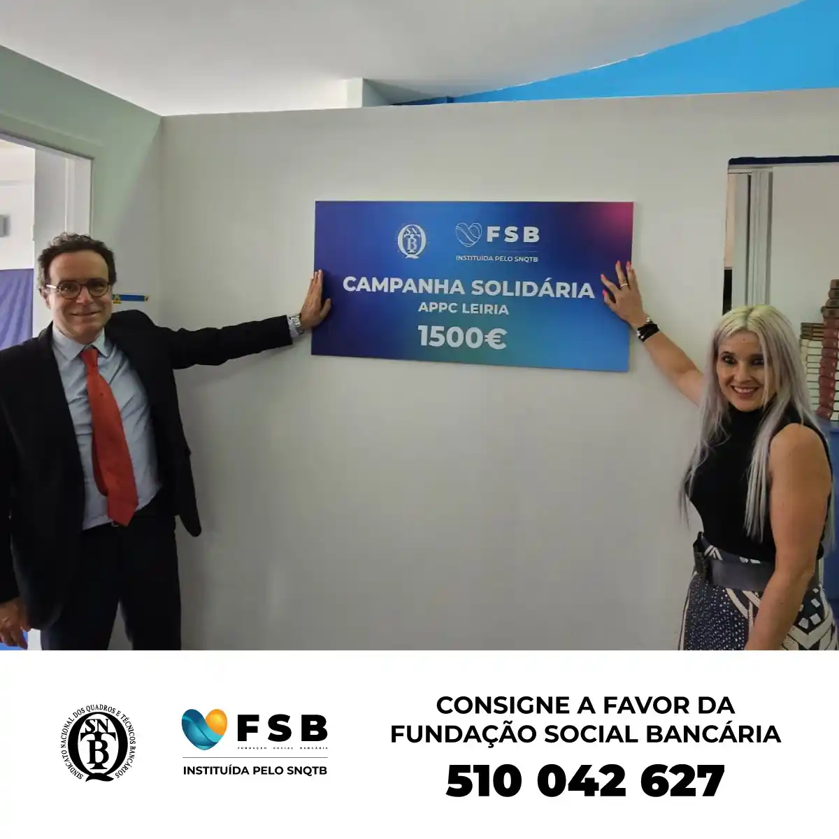 Image from SNQTB: FSB/FUNDAÇÃO SNQTB APOIA A APPC LEIRIA A Fundação Social Bancária (FSB...