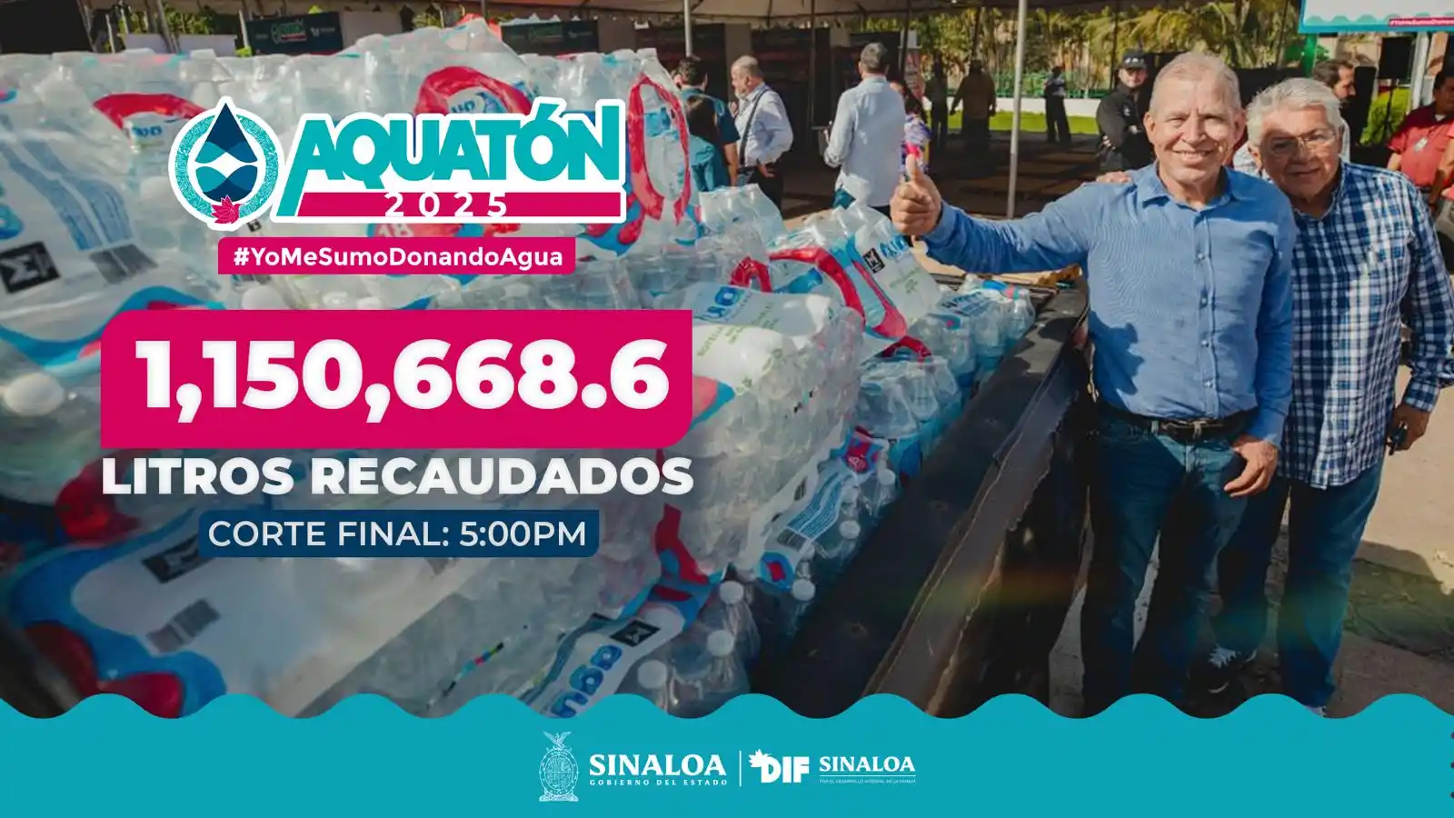 Image from Gobierno del Estado de Sinaloa : GRACIAS SINALOA🫶🏻¡SUPERAMOS LA META! <a class="text-blue-500 hover:u...
