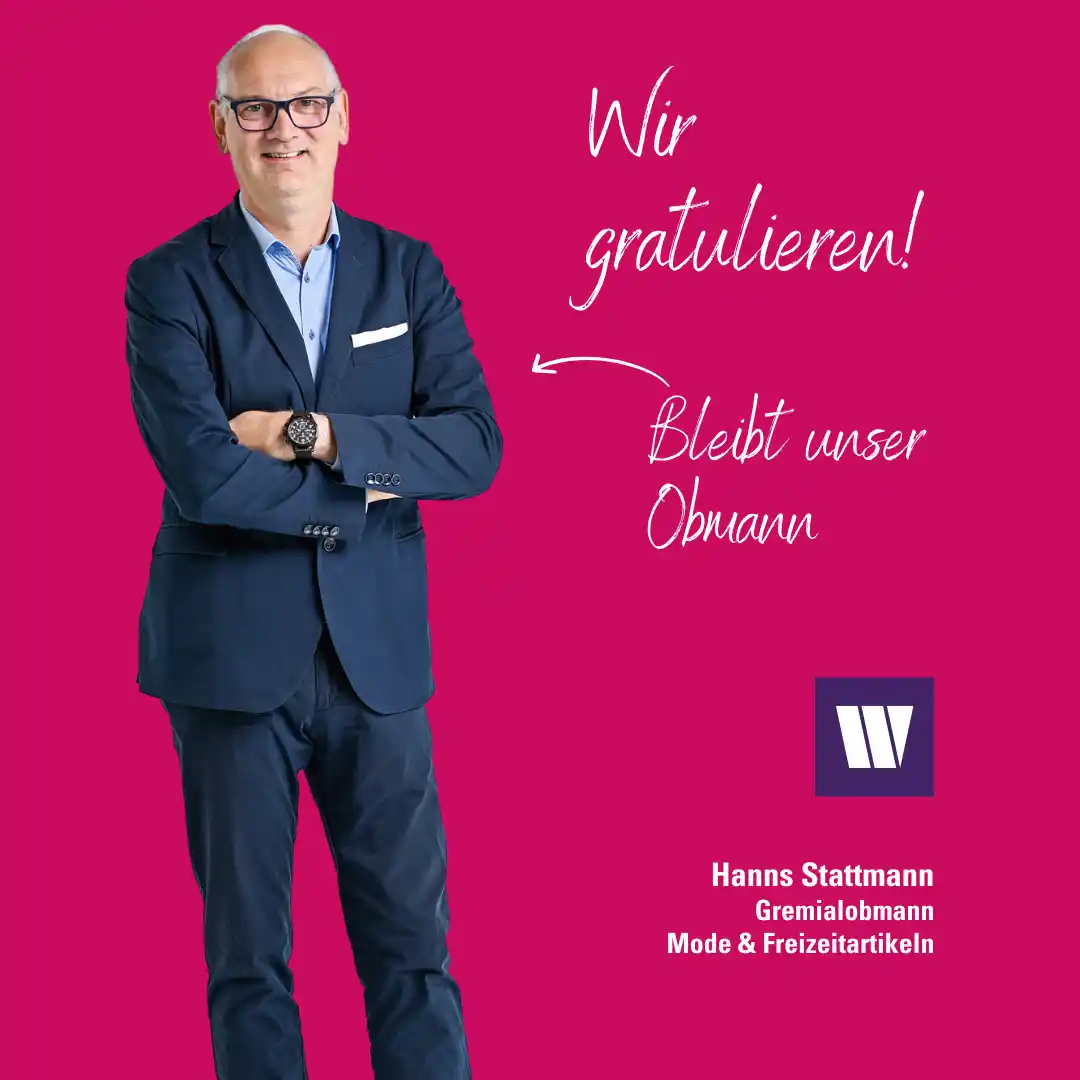 Image from Wirtschaftsbund Kärnten: Hanns Stattmann aus Hermagor ist seit 1997 Inhaber des Modegeschäfts „...