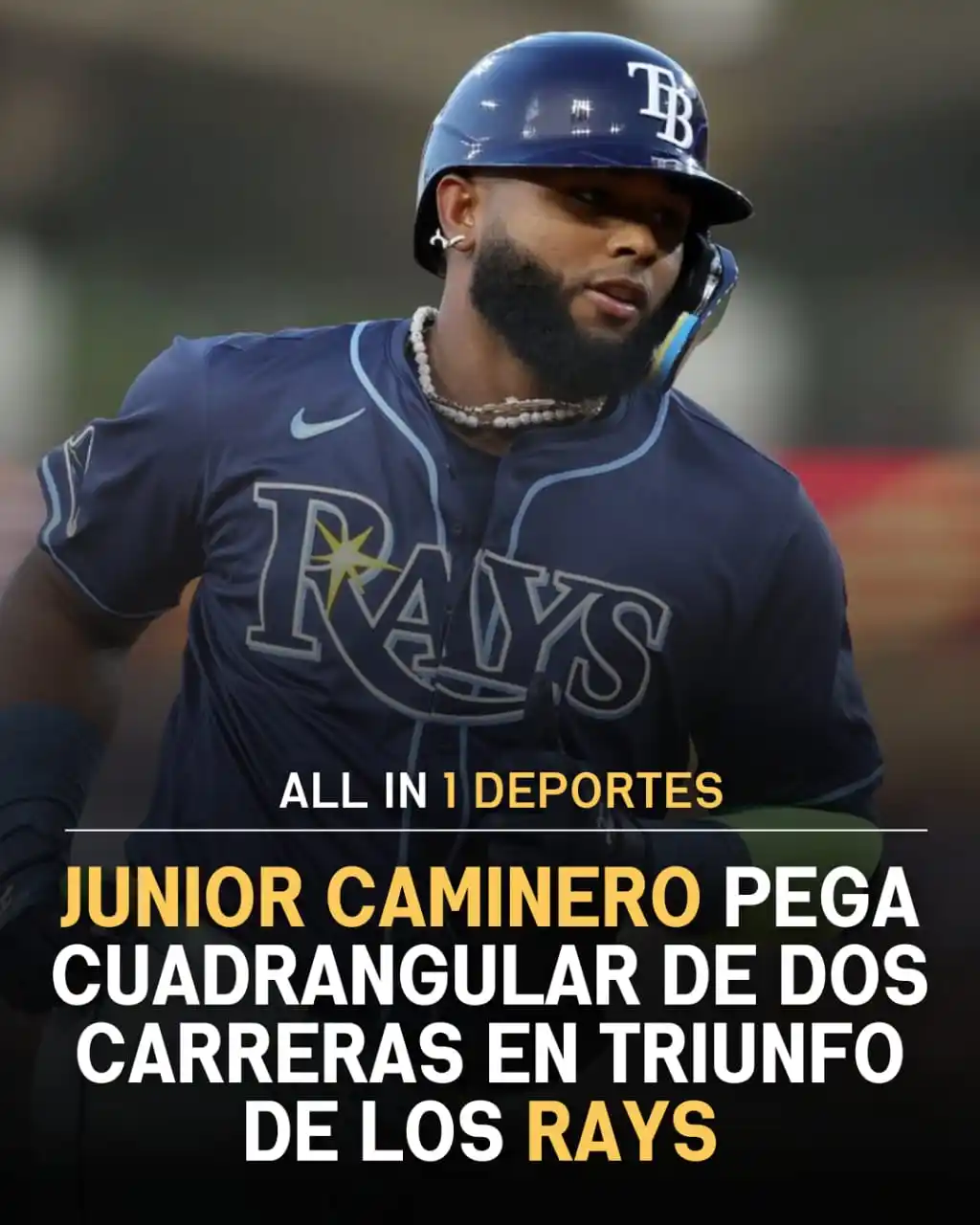 Image from All In 1 Deportes: 🔥 ¡HR de Caminero y los Rays toman ritmo histórico! 💣⚾️ Con un jonr...