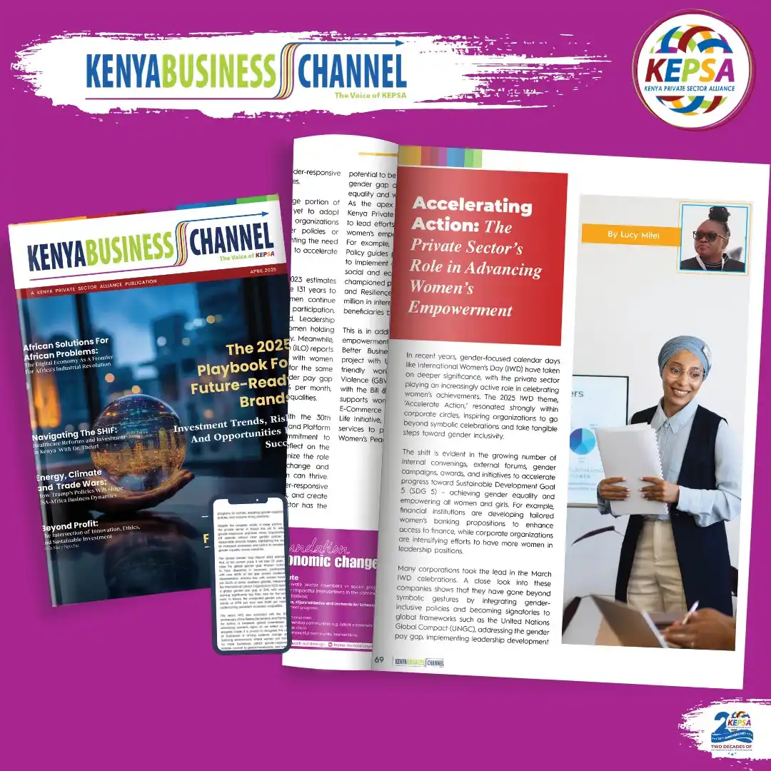 Image from Kenya Private Sector Alliance (KEPSA): In today’s business landscape, calendar dates like *International Wome...