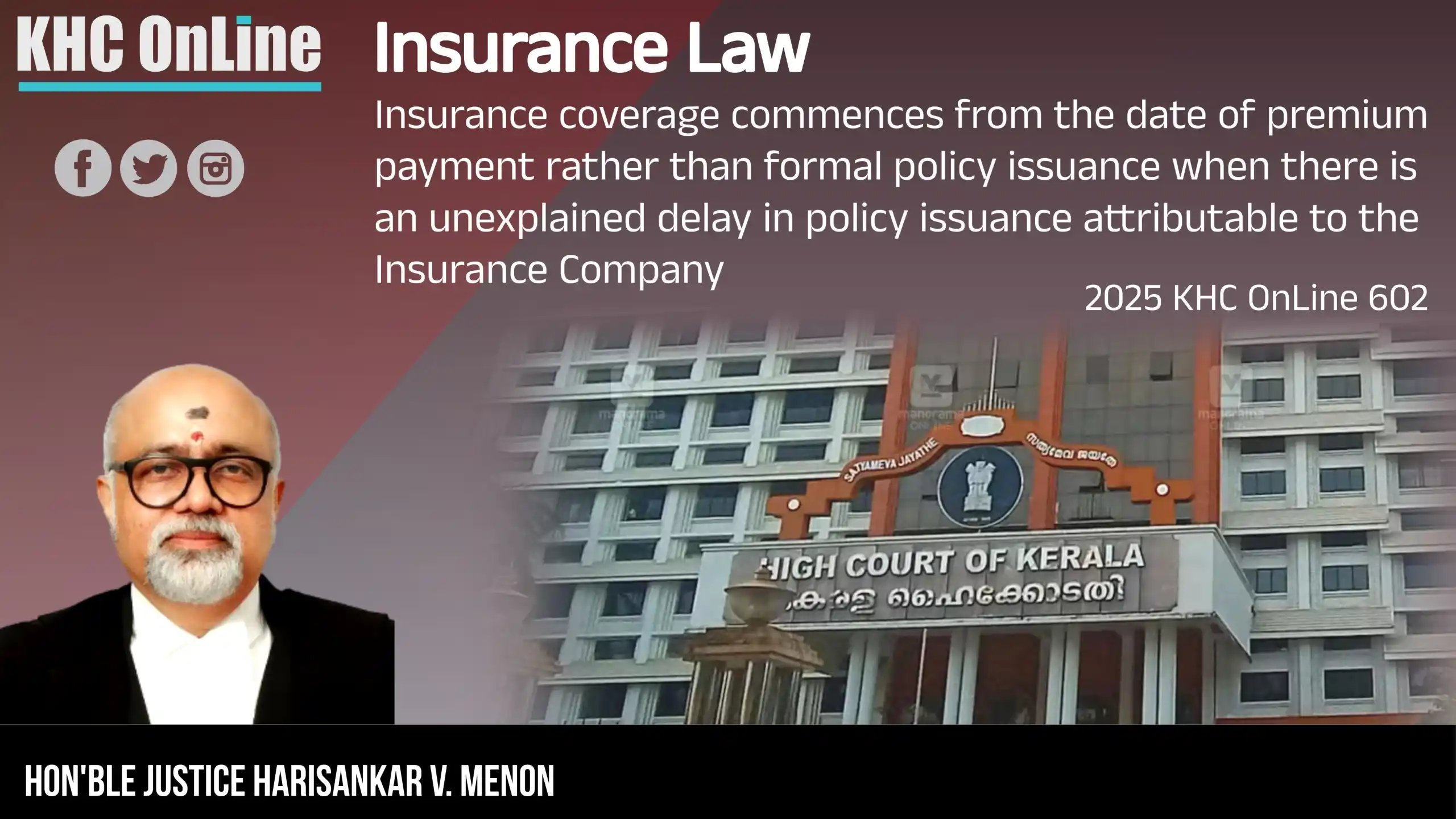 Image from KHC: 🔳 Insurance Law - Insurance coverage commences from the date of premi...
