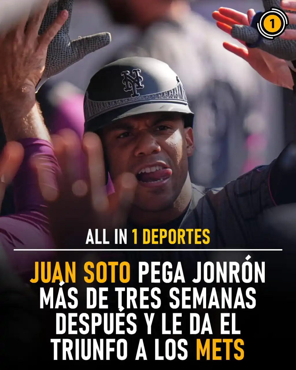 Image from All In 1 Deportes: 🔥💥 Juan Soto rompe su sequía con jonrón y los Mets apalean a los Roc...