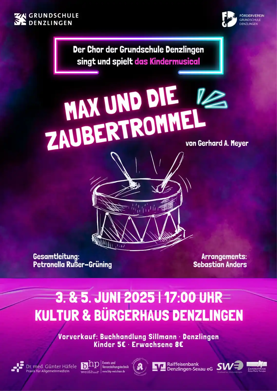 Image from Gemeinde Denzlingen: *Kindermusical: Max und die Zaubertrommel* Morgen und am Donnerstag is...