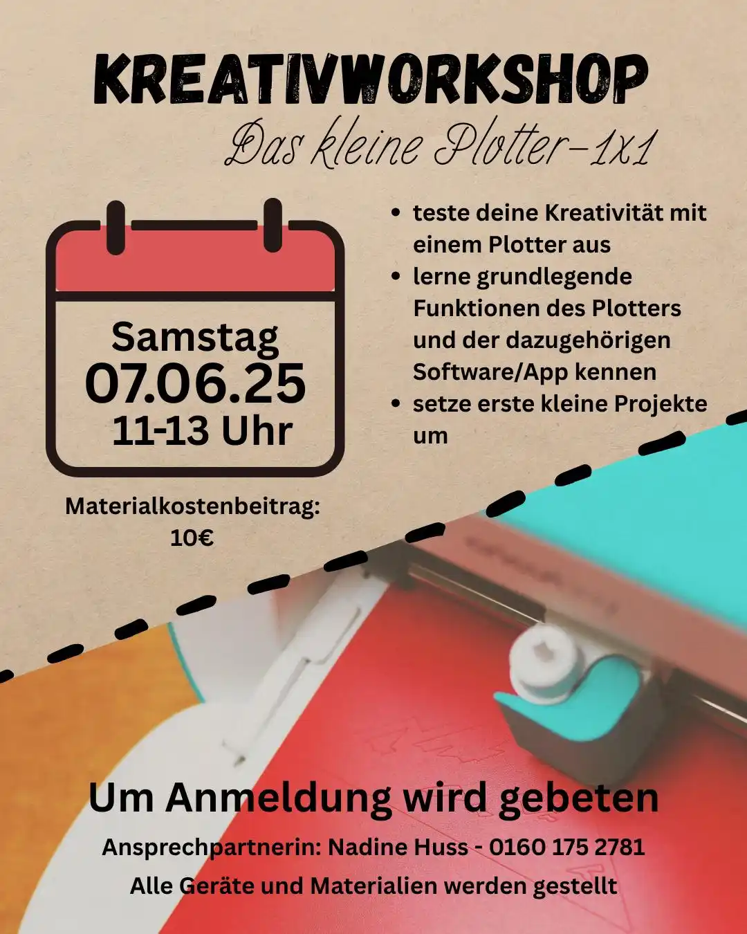 Image from Ortsgemeinde Auderath: Kreativworkshop im Dorfgemeinschaftshaus Auderath
Thema diesmal: Das ...
