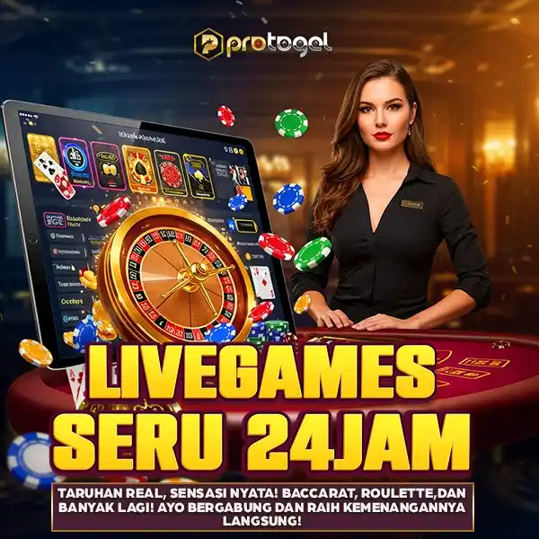 Image from protogel Official: 🎲 LIVEGAMES SERU 24 JAM NONSTOP! 🎰 Nikmati keseruan bermain langsung...