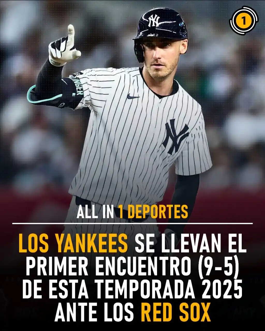 Image from All In 1 Deportes: ⚾🔥 ¡Los Yankees pegan primero en el Bronx! 💥🗽 Los New York Yankees...