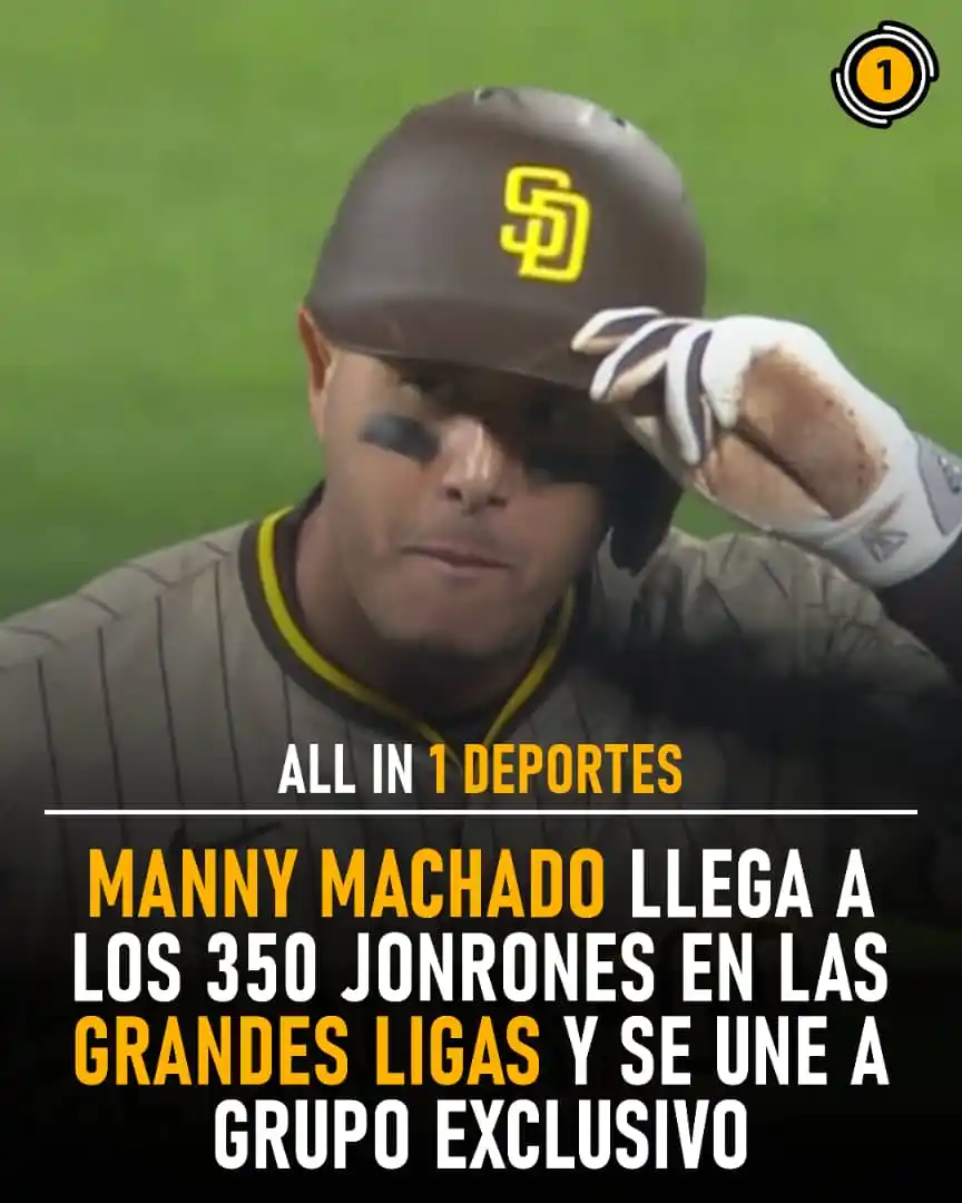 Image from All In 1 Deportes: 💥 ¡Manny Machado entra en un club de élite con 350 HR! 💥 El estelar...