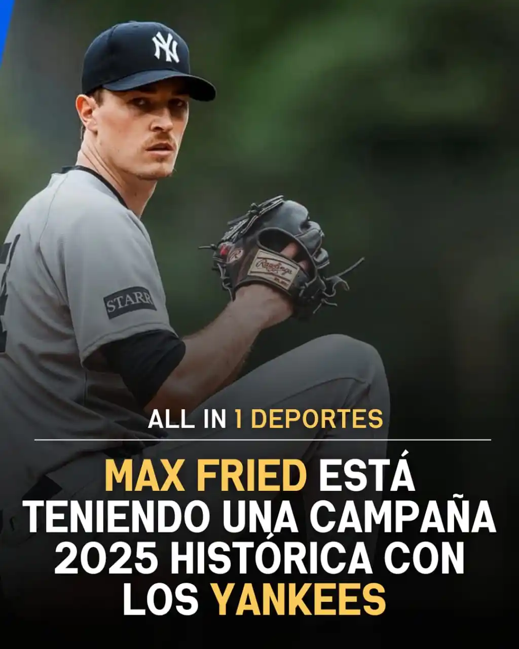 Image from All In 1 Deportes: 🔥 ¡MAX FRIED EN MODO HISTÓRICO! 🧊⚾ ¡Lo del zurdo Max Fried en este ...