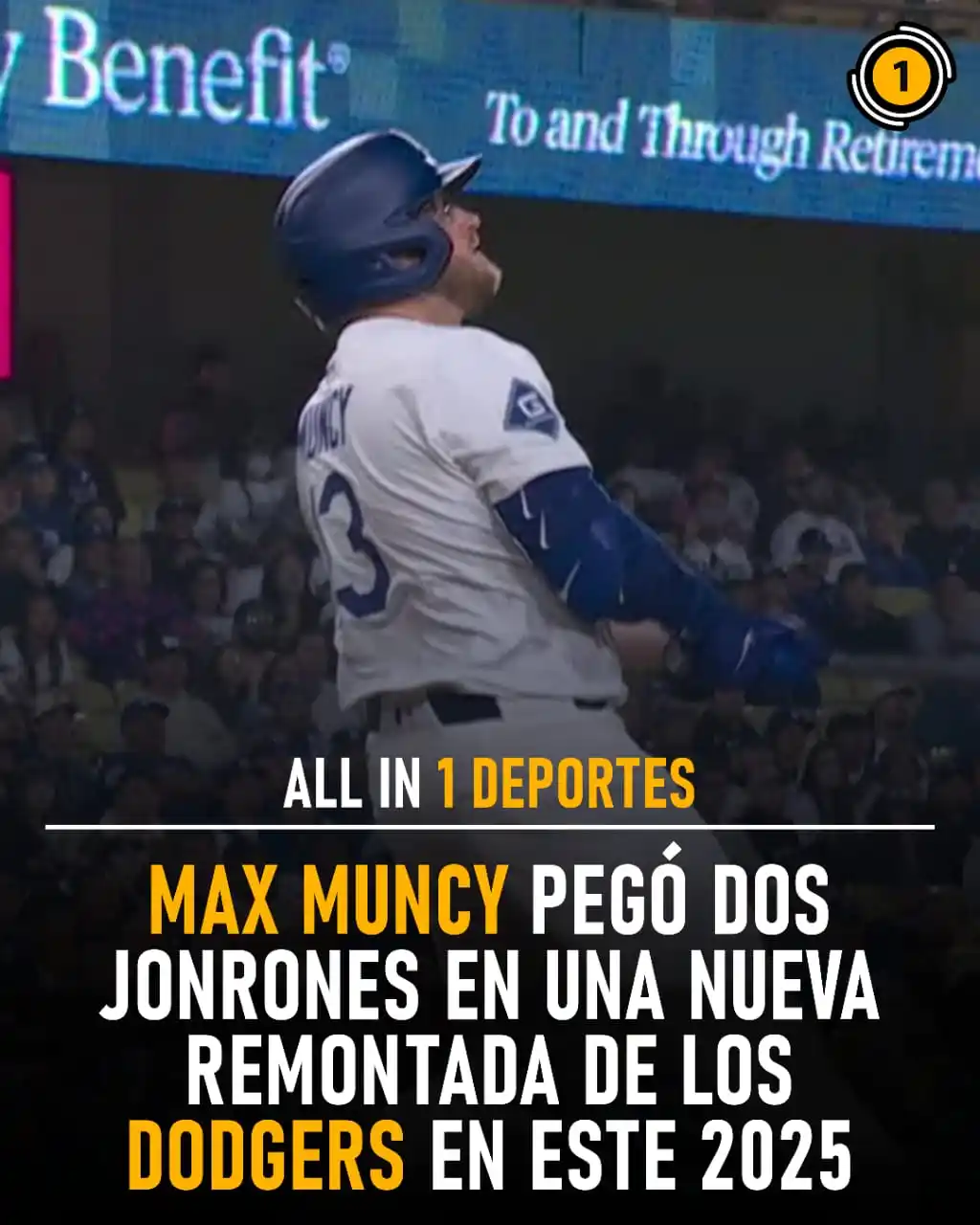 Image from All In 1 Deportes: ¡Max Muncy se lució y los Dodgers dejaron en el terreno a los Mets! 💥...