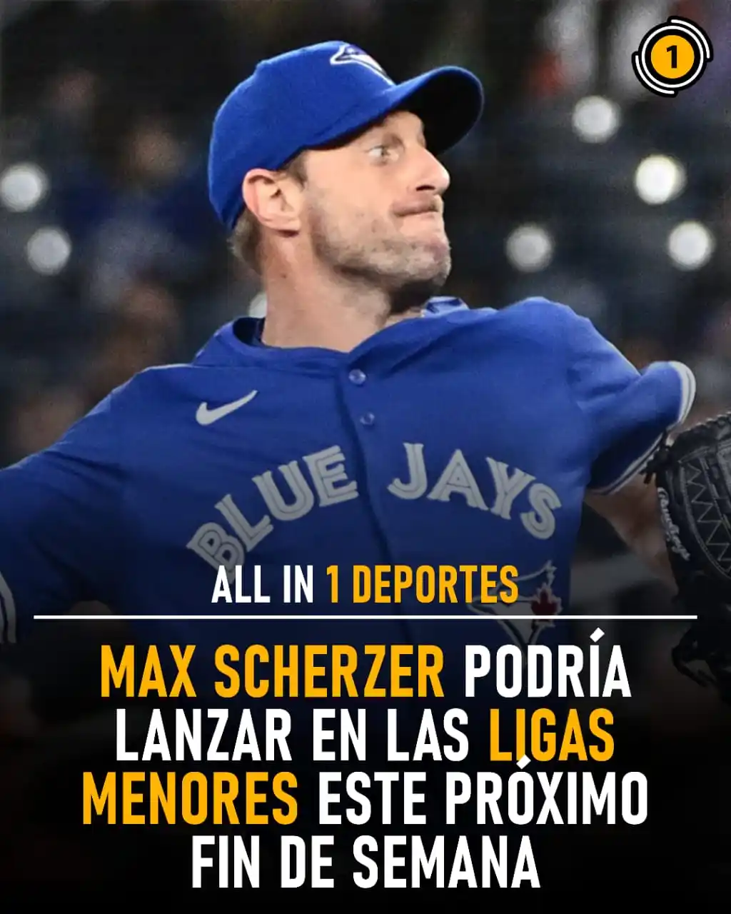 Image from All In 1 Deportes: 🔵 ¡Max Scherzer se prepara para volver! 🔥⚾ El veterano lanzador de ...