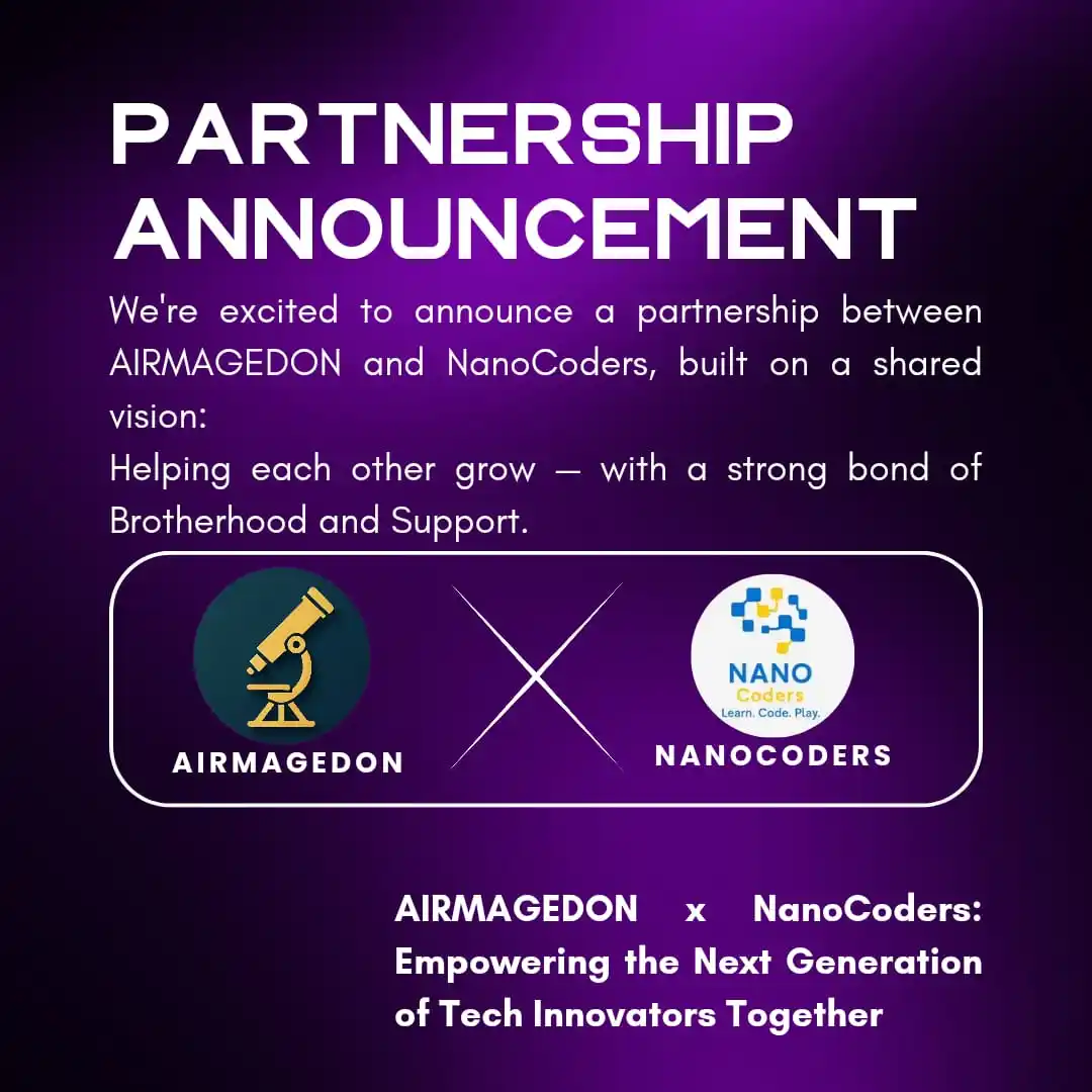Image from AIRMAGEDON 🔭: New Partnership – 🙌 'AIRMAGEDON x NanoCoders' We're excited to annou...