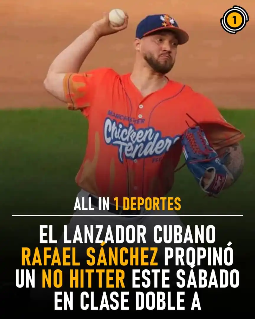 Image from All In 1 Deportes: 🔥 ¡NO HITTER CUBANO EN DOBLE-A! 🇨🇺⚾️ El lanzador Rafael Sánchez hi...