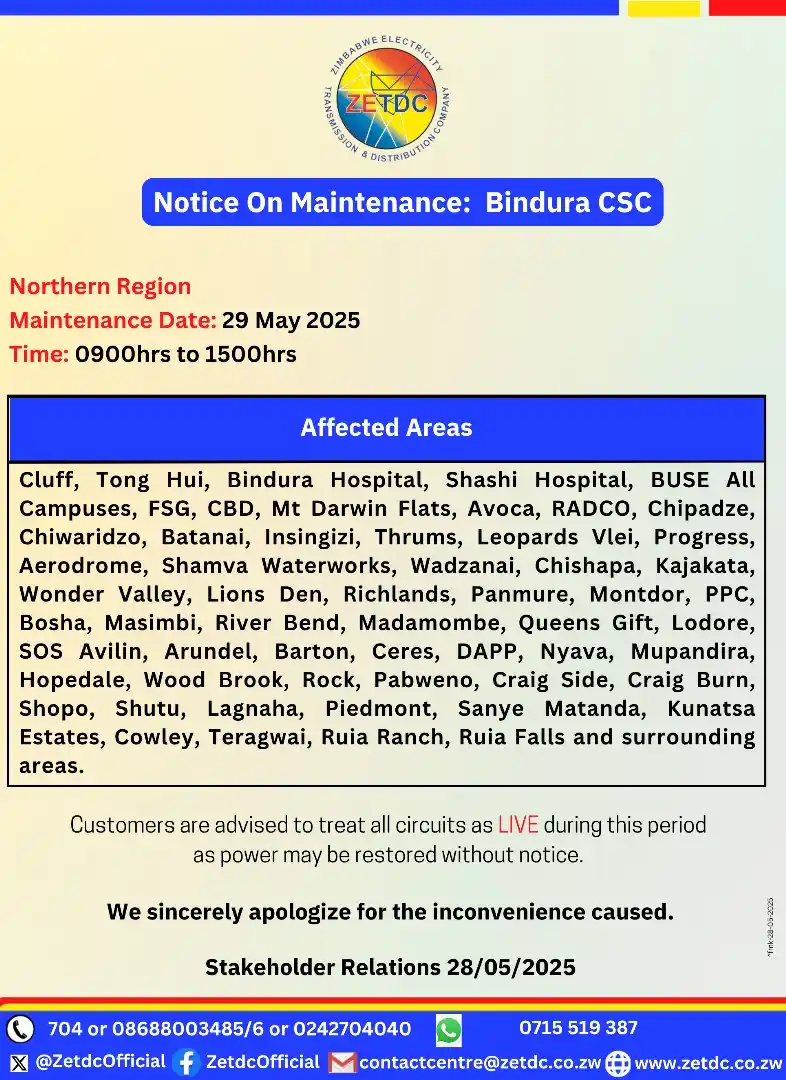 Image from ZETDC NATIONAL CONTACT CENTRE: <a class="text-blue-500 hover:underline cursor-pointer" href="/hashtag...