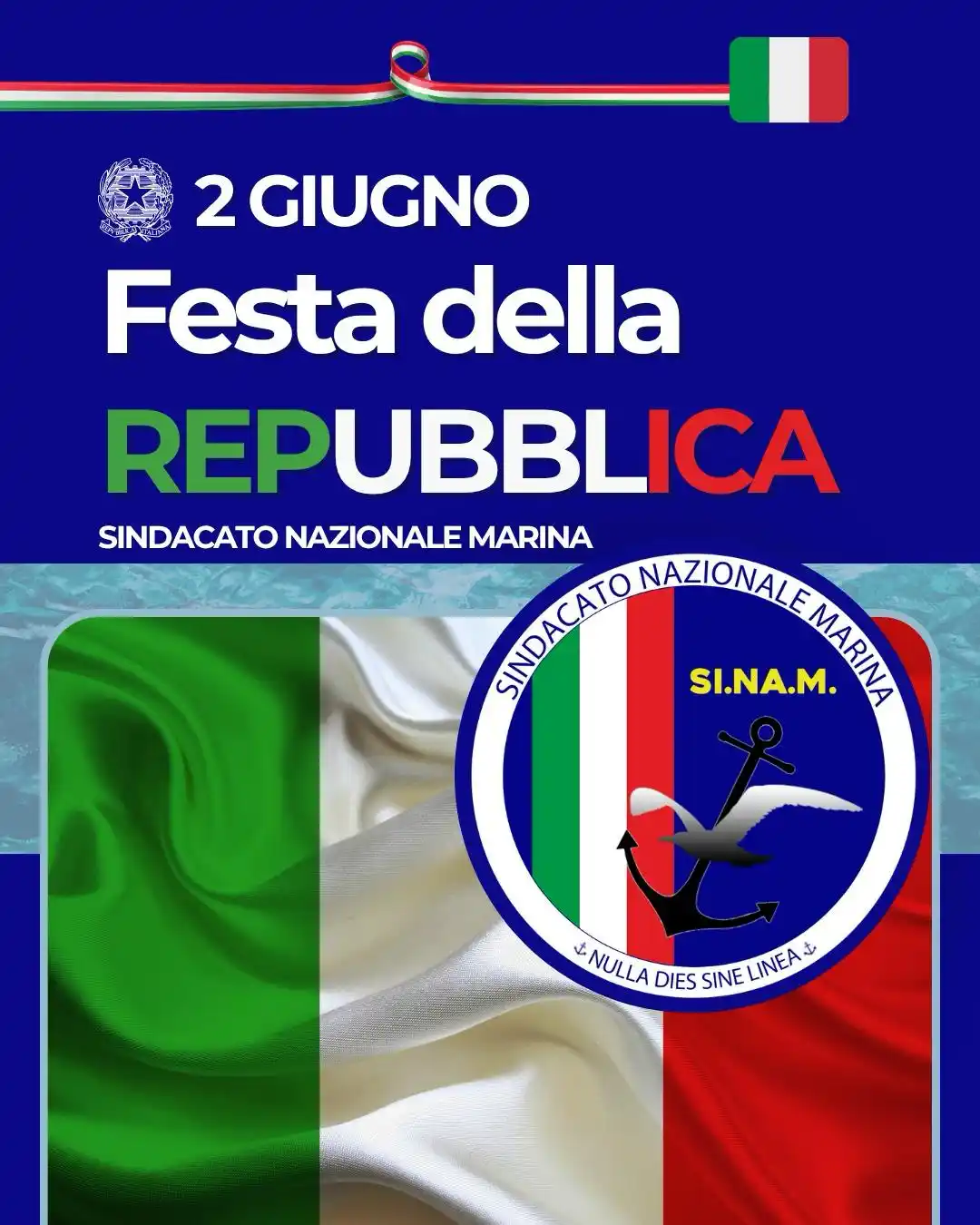 Image from Sindacato Nazionale Marina: Oggi più che mai, essere al servizio della Repubblica è motivo di orgo...