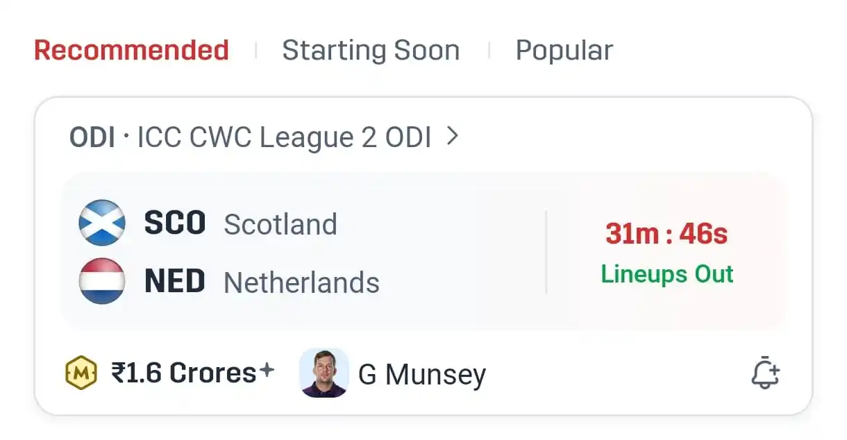Image from Expert Dream11 Team - Prediction Best Expert Winning Dream 11 Teams - Dream11 Rank 1 GL SL H2H Teams: *ONLY 30 min Left..!*🥳🥳🎉 *After Lineups Pro Teams Added in PRO App....