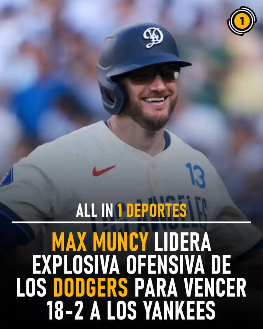 Image from All In 1 Deportes: 💥🔥 ¡Paliza total! Muncy lidera ofensiva explosiva de los Dodgers ant...