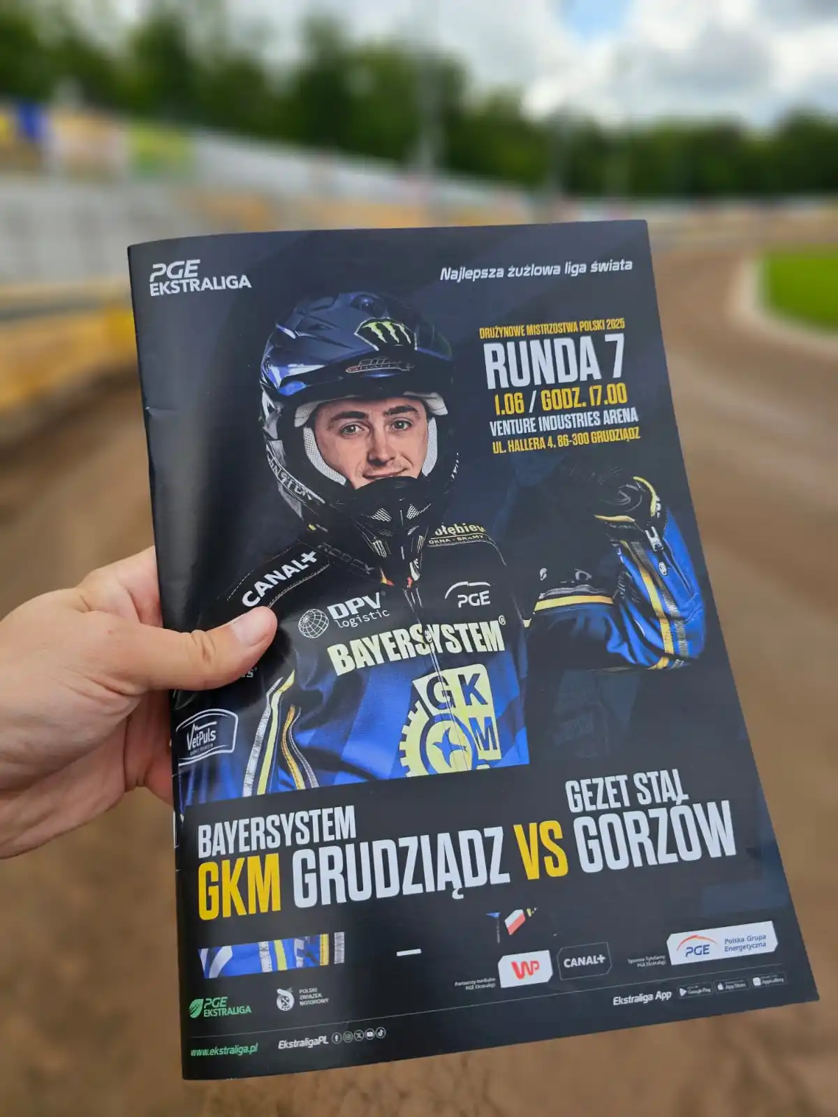 Image from GKM Grudziądz S.A.: 🚨 Programy zawodów <a class="text-blue-500 hover:underline cursor-poi...
