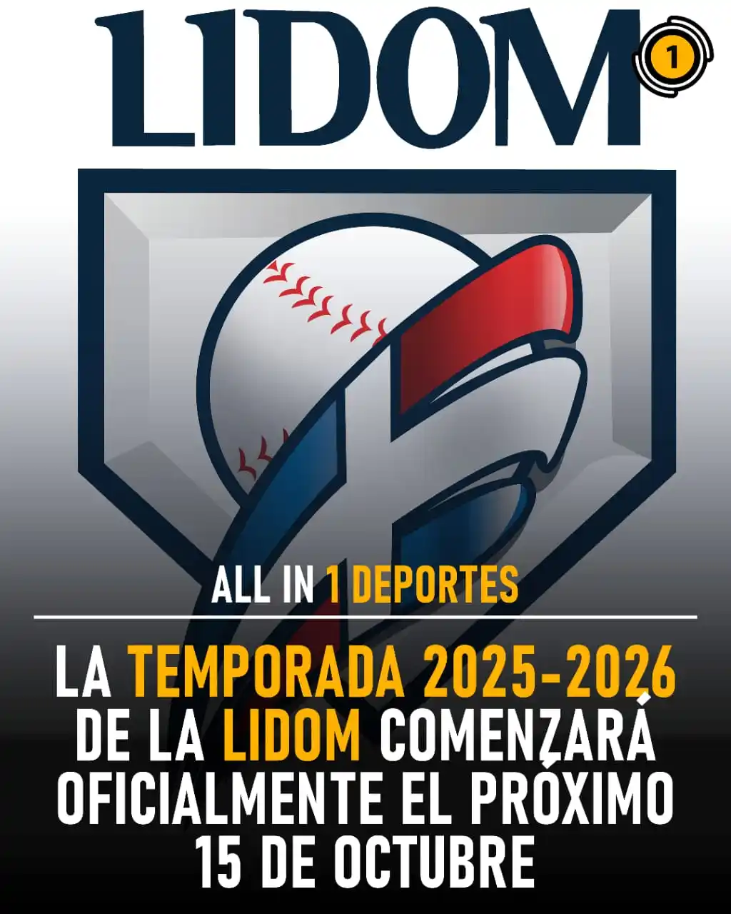 Image from All In 1 Deportes: 🎬⚾ ¡Que ruede la pelota en octubre! 🇩🇴🔥 La LIDOM 2025‑2026 comien...