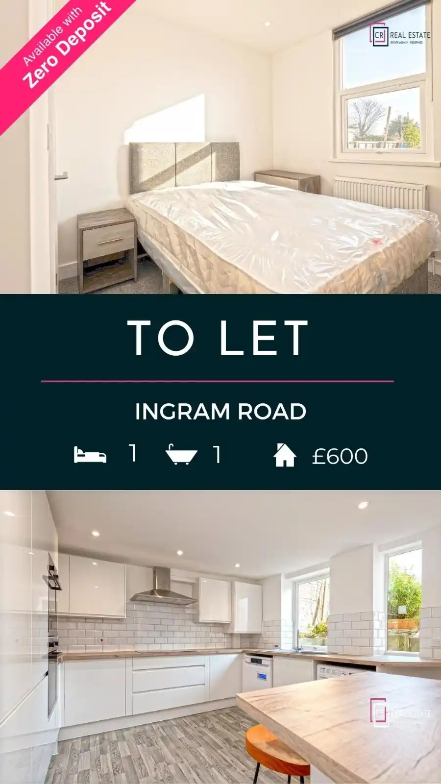 Image from Property to rent in Kent, UK: 🏠 Room to Rent – Ingram Road, Gillingham 💷 £600 PCM – INCLUDING bill...