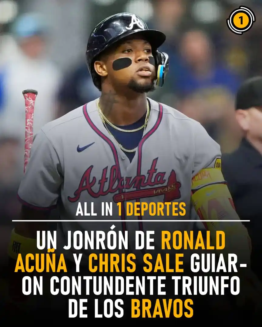 Image from All In 1 Deportes: 🔥 ¡Sale domina y Acuña responde! Los Bravos frenan su mala racha ⚾💥 ...