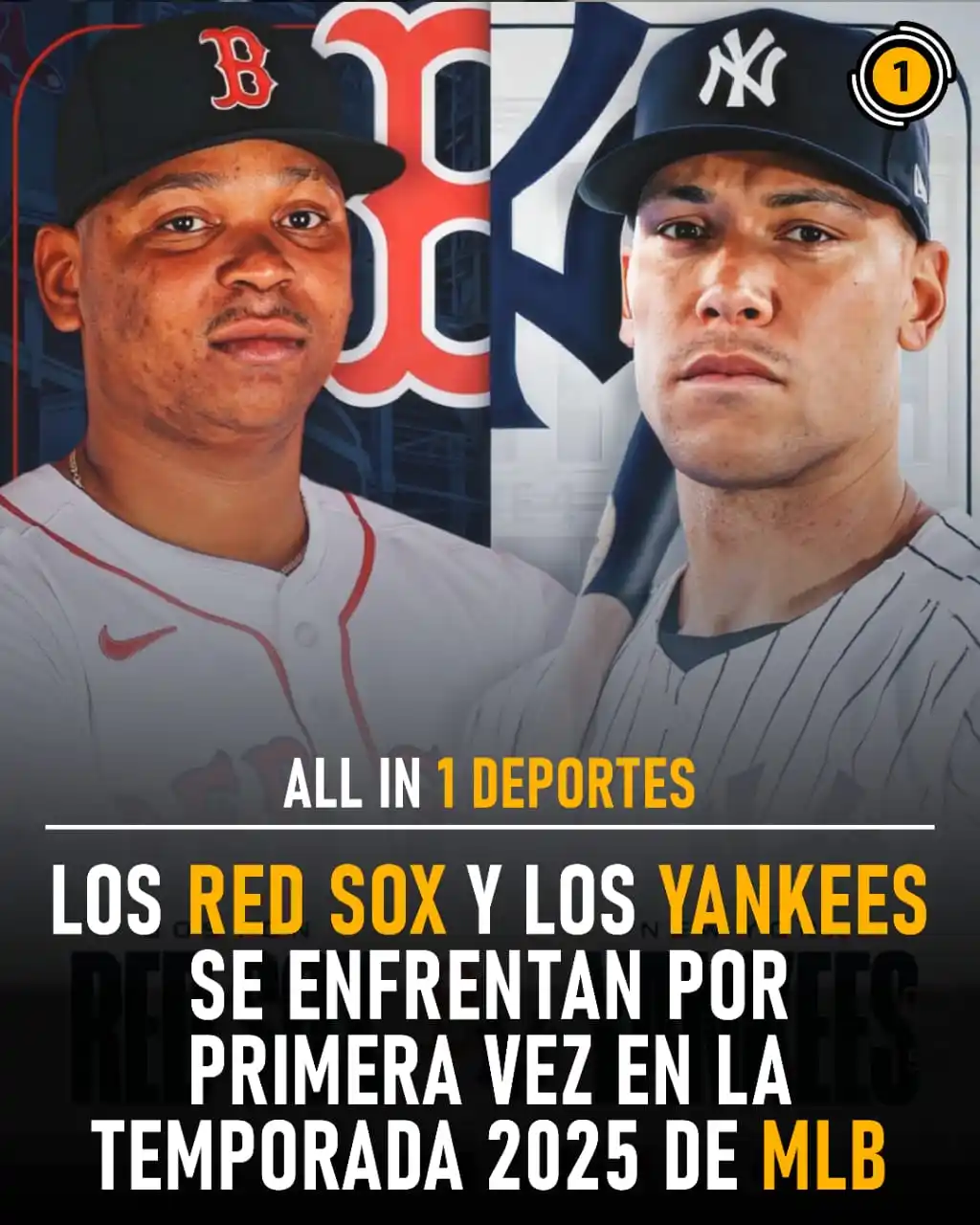 Image from All In 1 Deportes: 🔥 ¡Se reaviva la rivalidad más icónica del béisbol! 🔥 ⚾ Yankees 🗽 v...