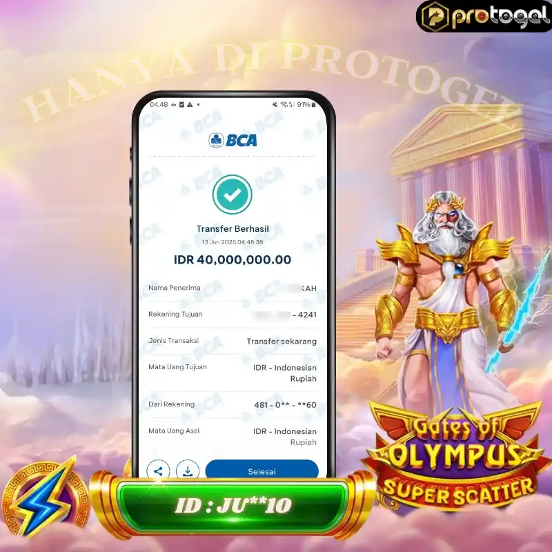 Image from protogel Official: SELAMAT kepada ID ( ju**10 ) yang telah berhasil melakukan WITHDRAW Rp...