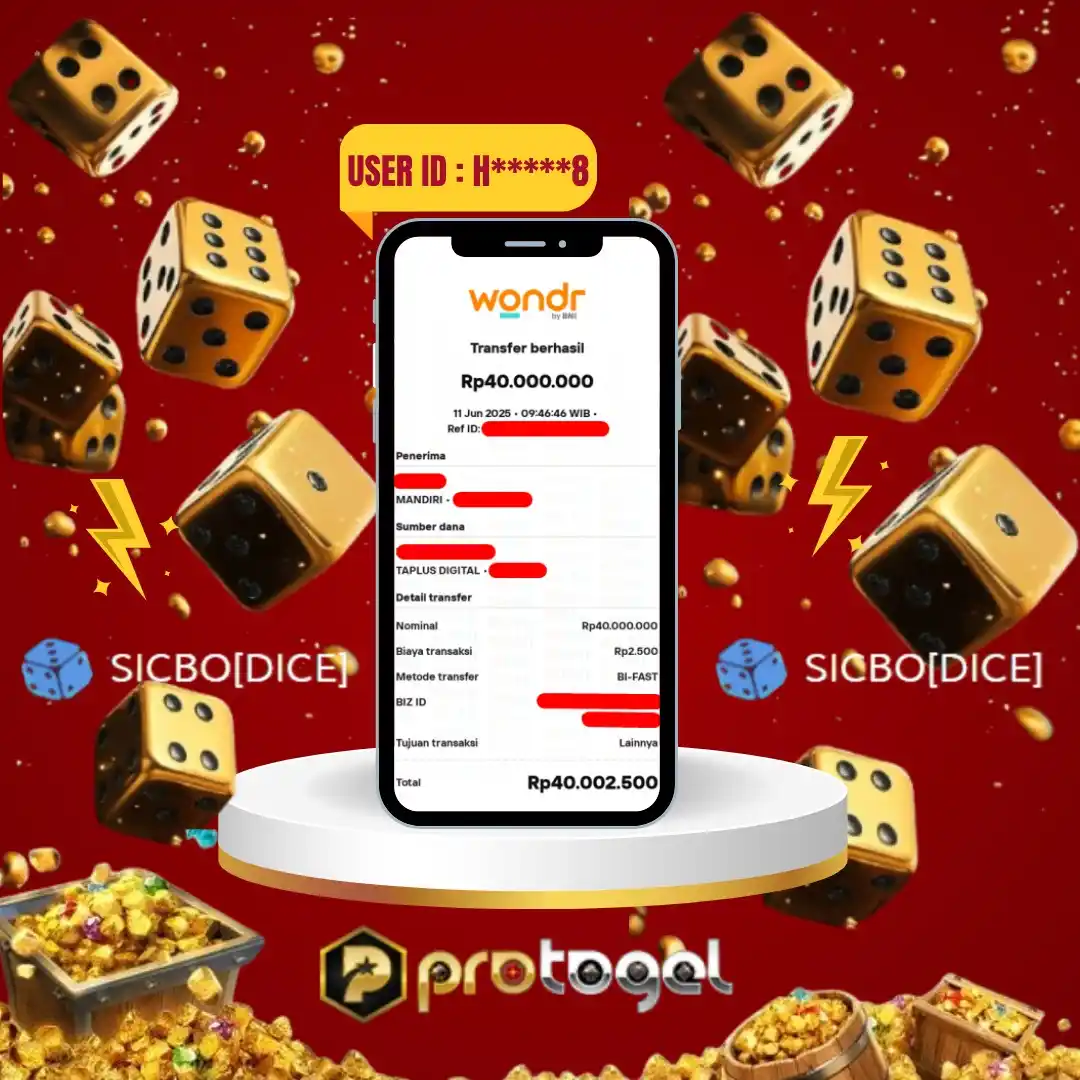 Image from protogel Official: 🎉 SELAMAT KEPADA USER H*******8! 🎉 💰 Berhasil Menang Rp40.000.000! ...