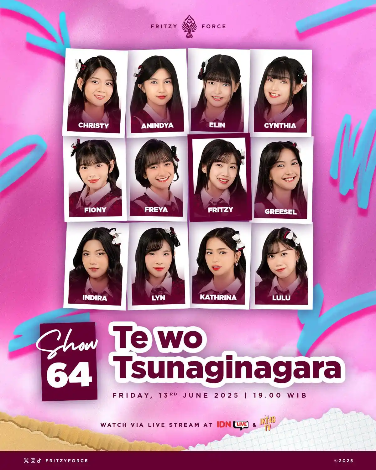 Image from Fritzy's update🪄🎩: Selamat siang! 👋 Hari ini @RFritzy_JKT48 dan kawan-kawan akan tampil...
