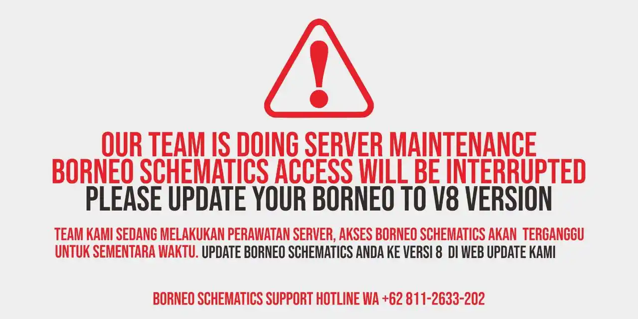 Image from UNLOCKTOOL OFFICIAL: ⚠️ Server Maintenance Notice – BorneoSchematics Our team is currently...