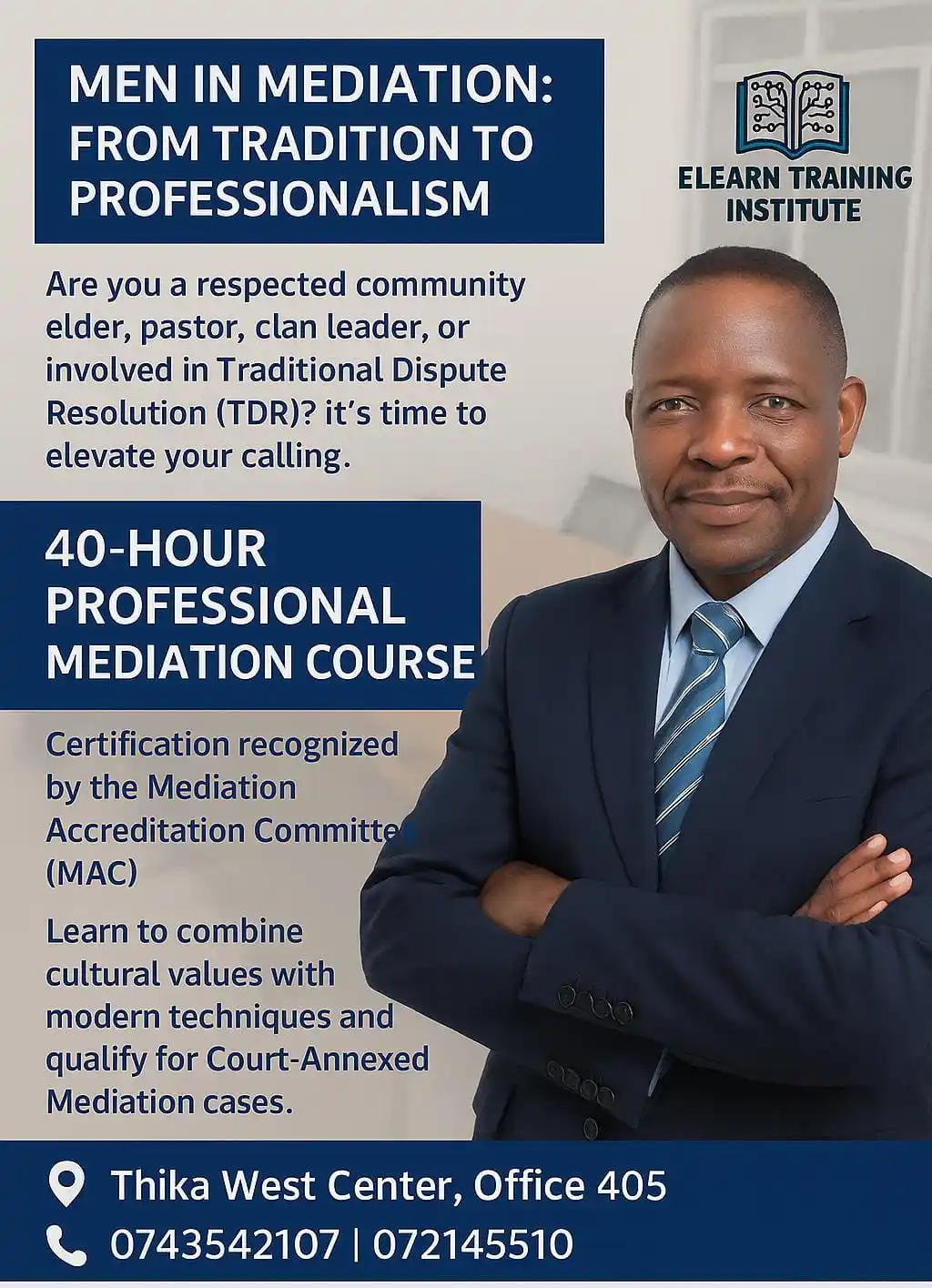 Image from Thika Town Today - 3T: SPONSORED: 🔹 MEN IN MEDIATION - FROM TRADITION TO PROFESSIONALISM 🔹...