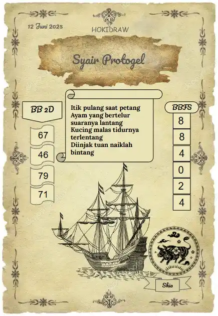 Image from protogel Official: 📜 Syair Protogel - HOKIDRAW 📅 Kamis, 12 Juni 2025 📌 Semangat baru,...