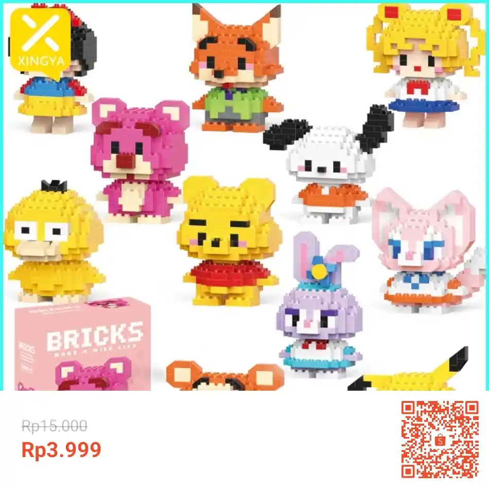 Image from INFO PROMO DISKON RACUN BELANJA | SHOPEE LAZADA TOKOPEDIA BLIBLI TIKTOK HIDDEN GEMS DAGET SHOPEE THR: Temukan XINGYA Mainan Bricks Mini Kartun Nano DIY Sanrio Block Puzzle...