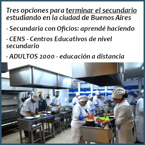 Image from Barriada: Terminá la secundaria gratis: presencial aprendiendo un oficio o prese...