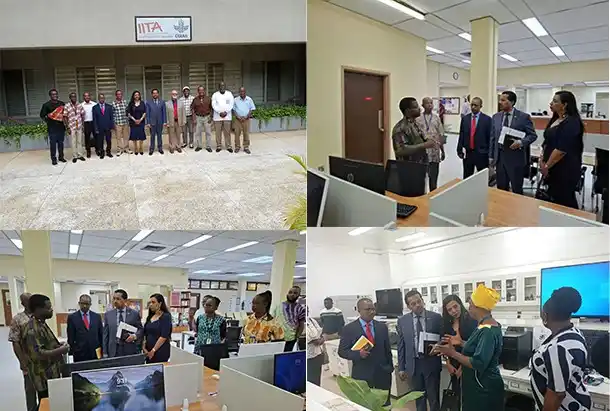 Image from IITA: The Ambassador Extraordinary and Plenipotentiary of Ethiopia to Nigeri...