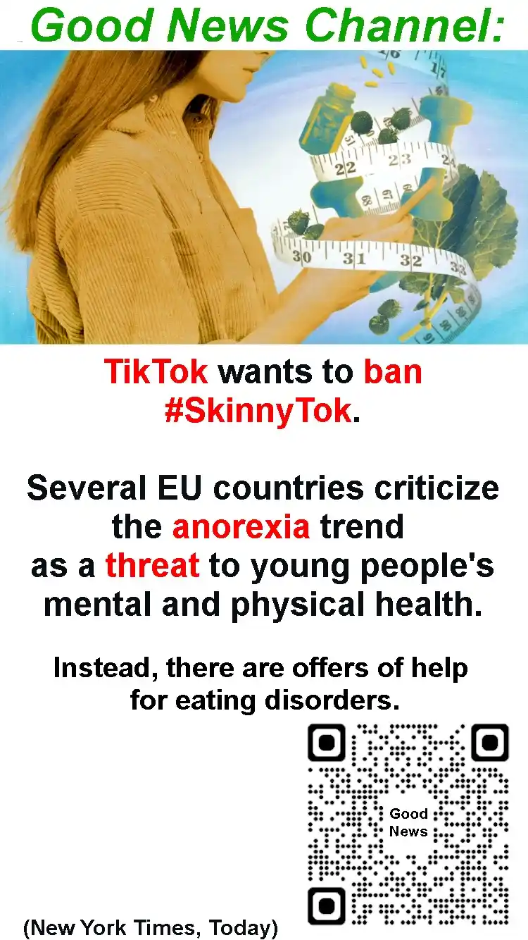 Image from Good News: TikTok against anorexia...