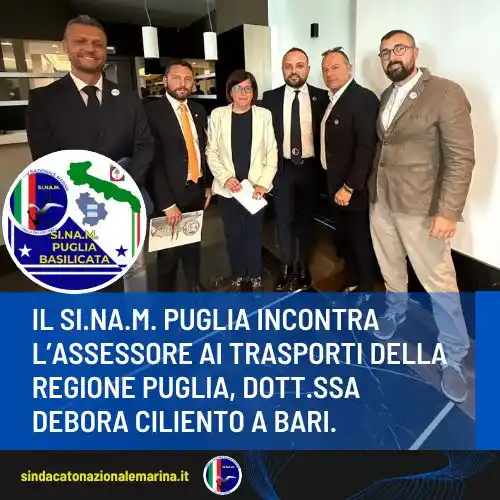 Image from Sindacato Nazionale Marina: 🚆 Trasporti in Puglia, la Segreteria Regionale del <a class="text-blu...
