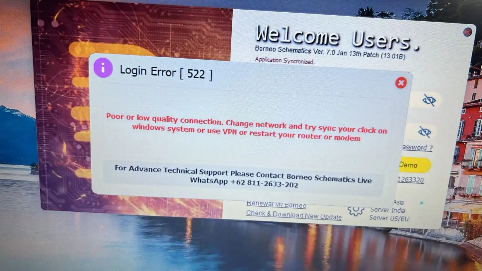Image from UNLOCKTOOL OFFICIAL: Unable to Login Borneo ? 1. Please remove *old version* (C Drive->Bor...