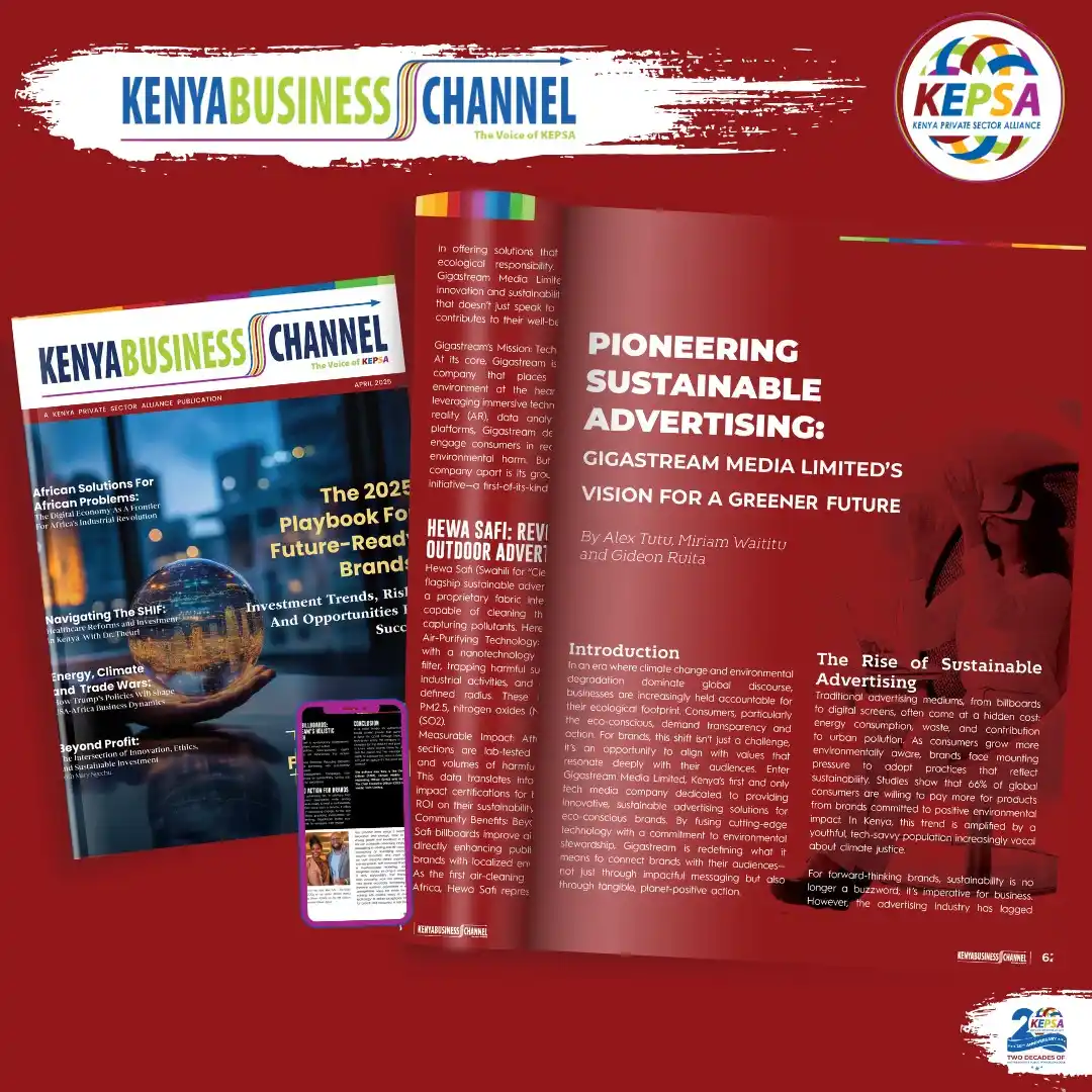 Image from Kenya Private Sector Alliance (KEPSA): What happens when technology meets environmental responsibility in the...