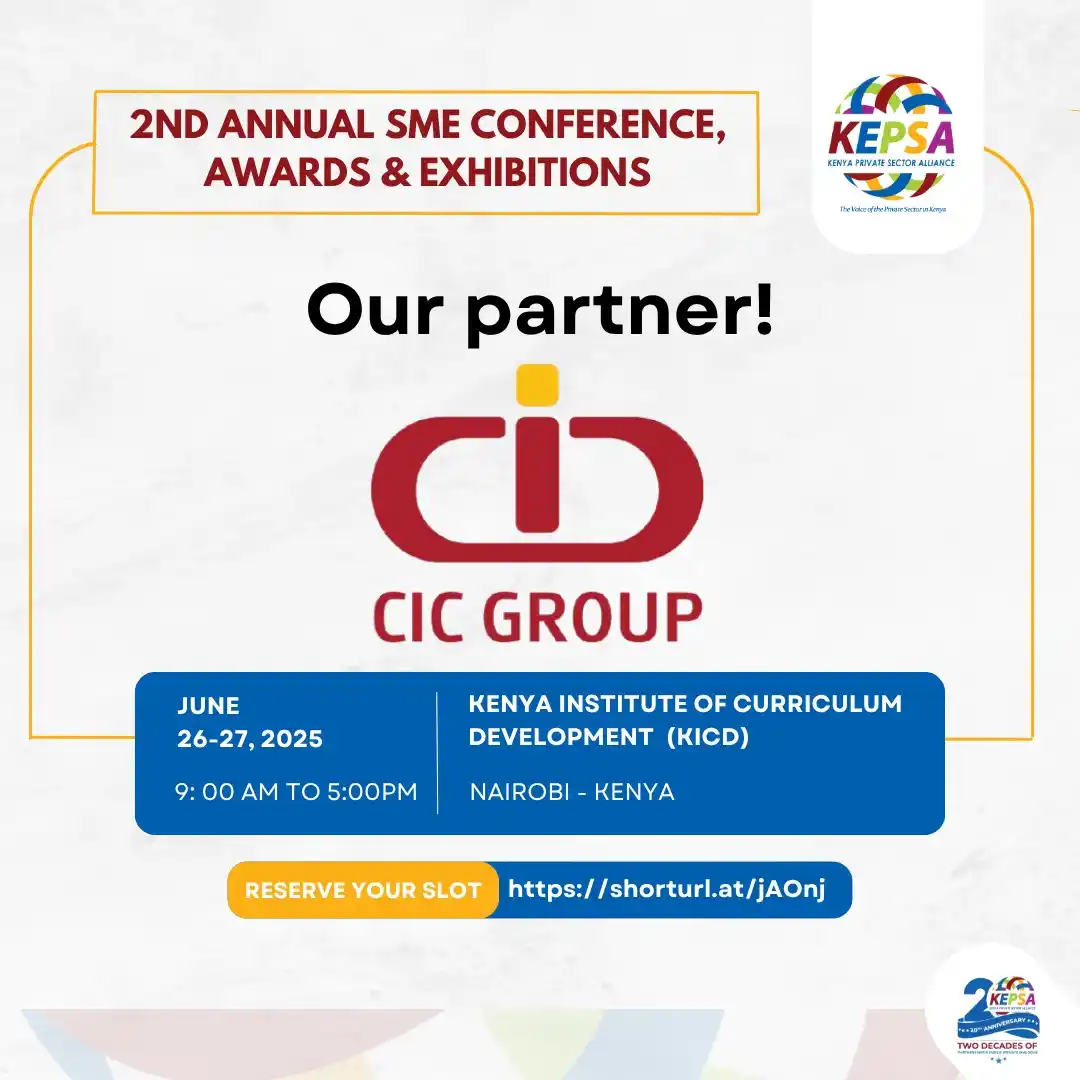 Image from Kenya Private Sector Alliance (KEPSA): With only 14 days remaining until the 2nd Edition of the Annual SME Co...