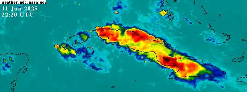 Image from Vigilancia Tropical ✅: ✅ACTUALIZAMOS: ☔🌧️⛈️Pasadas las 6:00 de la tarde de este miércoles co...