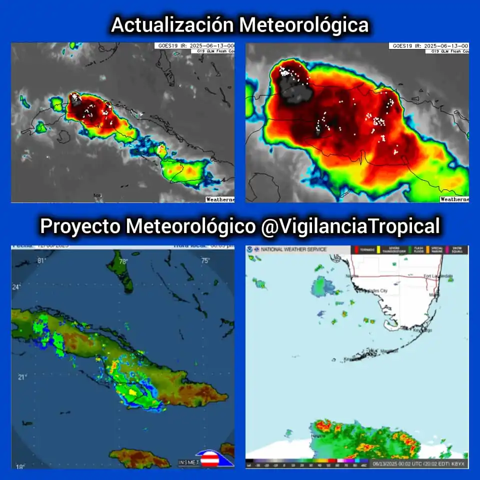 Image from Vigilancia Tropical ✅: ✅ACTUALIZAMOS: ☔🌧️⛈️Pasadas las 8 de la noche de este jueves se manti...