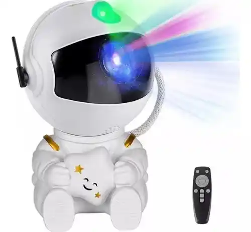 Image from La Huella Mayorista: *Astronauta Proyector con control* surtido - $12.740 bulto x48 - $10....
