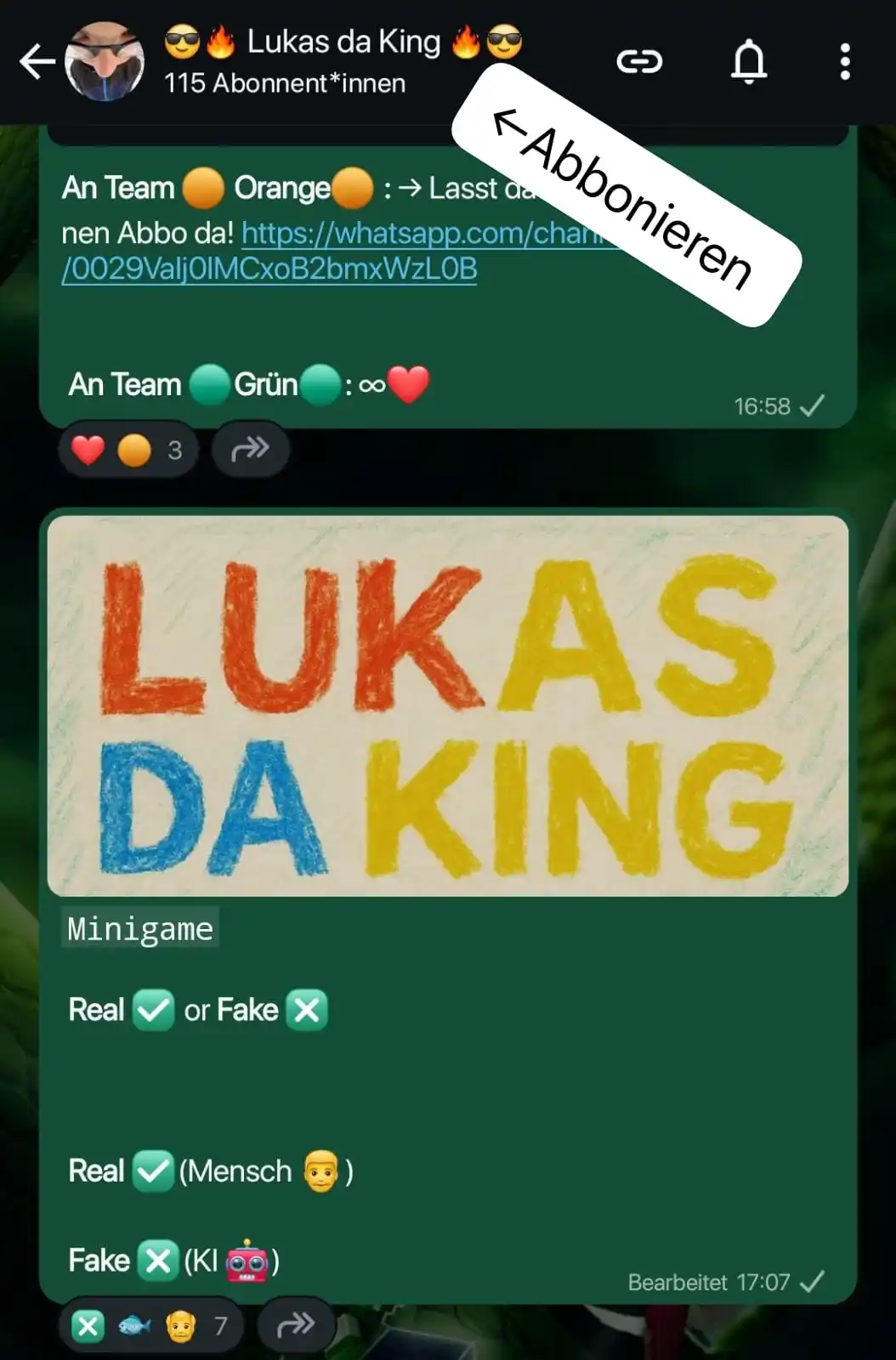 Image from 😎🔥 Lukas da King 🔥😎: *Auflösung von Minigame:* Es ist Fake 🔥...
