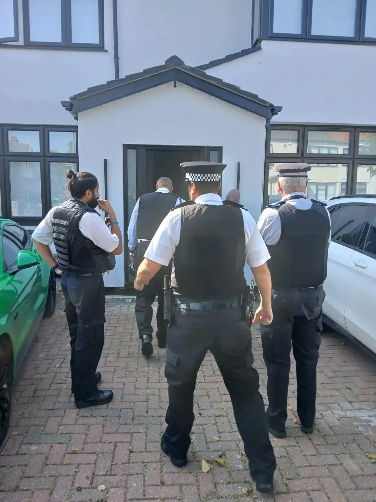 Image from Met Police - Redbridge Borough: *Clayhall SNT* Officers conducting a joint housing inspection along wi...