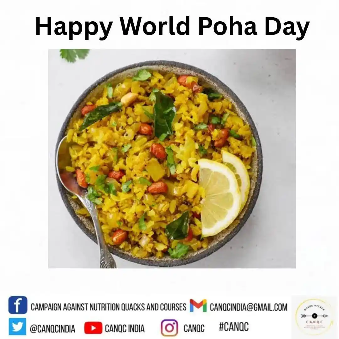 Image from Be Fit Diet Clinic: Eating poha to improve Ur haemoglobin/Iron? Then STOP 🛑 Time to Up...